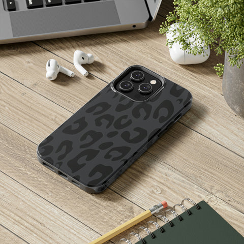 Gray Cheetah phone case
