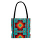 Turquoise Aztec Boot Bag