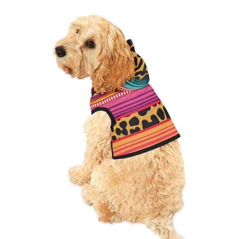 Cheetah Serape Dog Hoodie