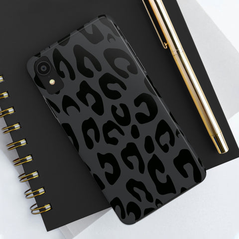 Gray Cheetah phone case