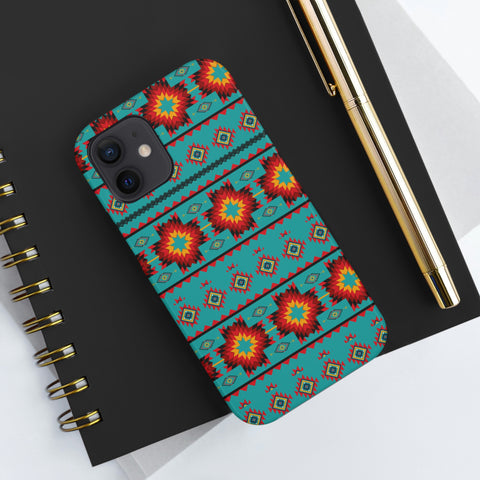 Turquoise Aztec Flexi Case