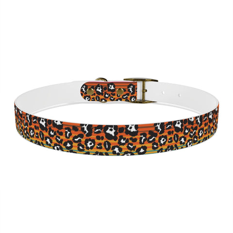 Snow Leopard Serape Dog Collar