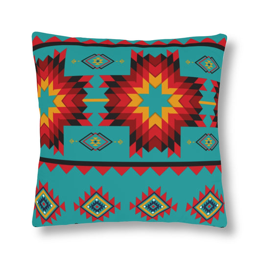 Turquoise Aztec Waterproof Pillow