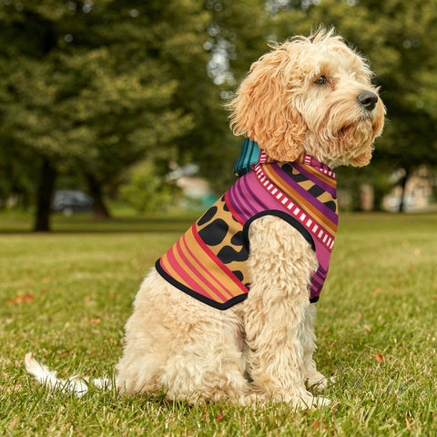 Cheetah Serape Dog Hoodie