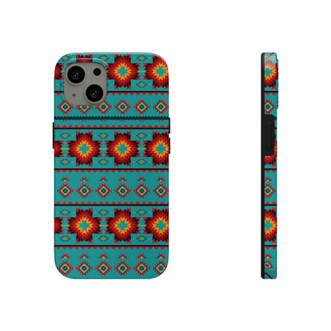 Turquoise Aztec Flexi Case