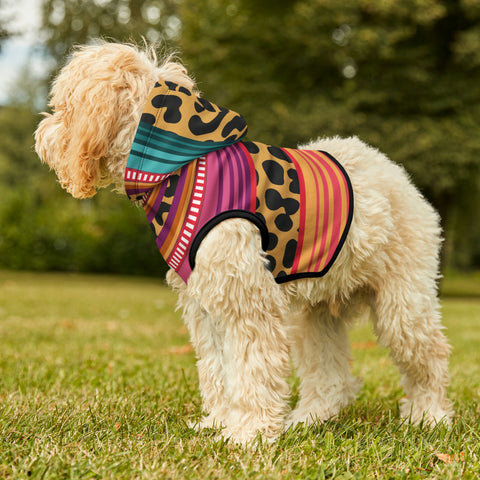 Cheetah Serape Dog Hoodie