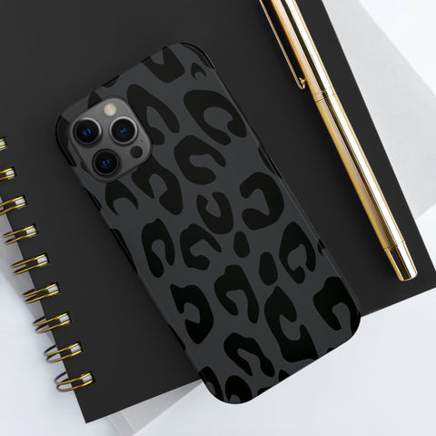 Gray Cheetah phone case