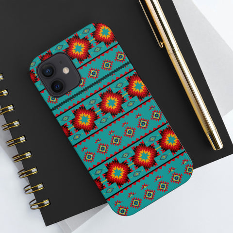 Turquoise Aztec Flexi Case