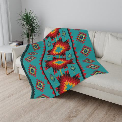 Cheetah Serape Sherpa Blanket