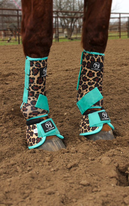 Cheetah Mint Sport Boots