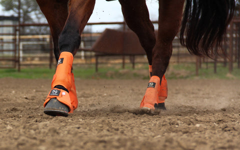 Solid Orange Sport Boots