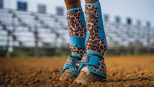 Cheetah Turquoise Bell Boot
