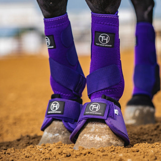 Solid Purple Bell Boots