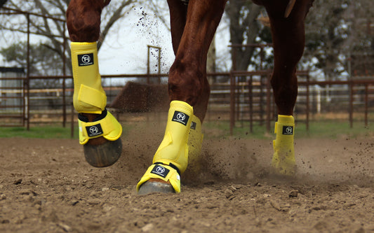 00RI L M S Hilason Horse Front Leg Ultimate Sports Boots Pair