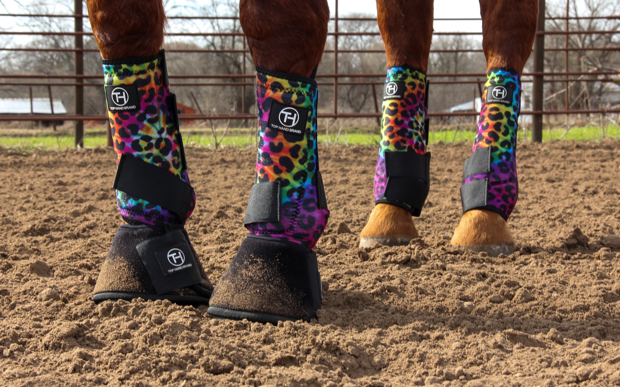 tie dye horse boots