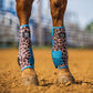Cheetah and Turquoise Sport Boots