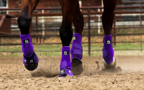 Solid Purple Sport Boots