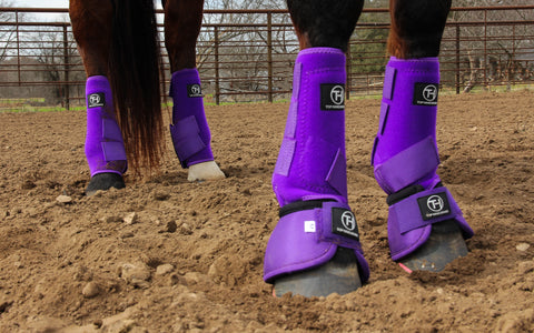 Solid Purple Sport Boots