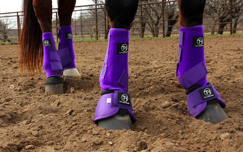 Solid Purple Sport Boots