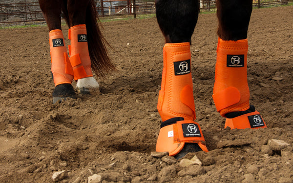 Solid Orange Sport Boots – Top Brand